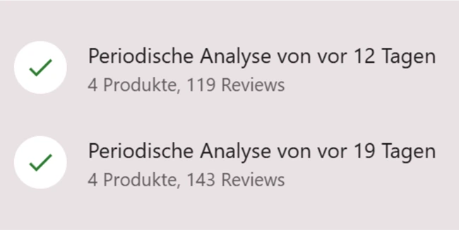 Drei exemplarische periodische Analysen.
